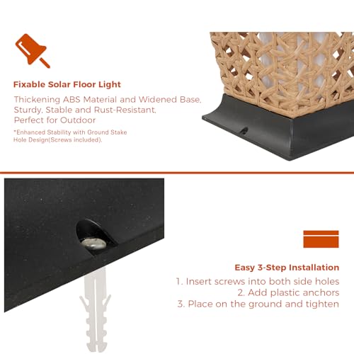 Outdoor Floor Lamp Solar Lantern