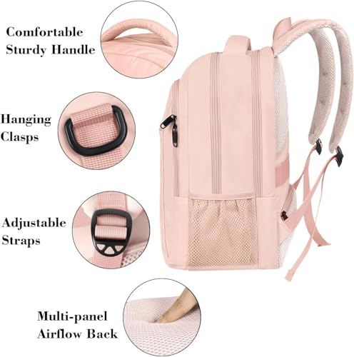 Pink 15.6 Inch Laptop Backpack