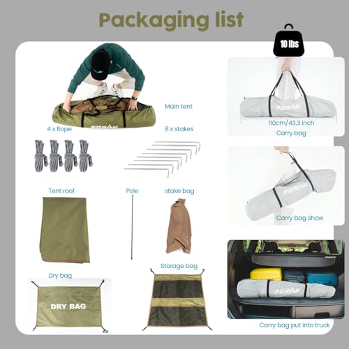 Portable Camping Shower Tent Deluxe Changing Room Easy Set Up Privacy Shelter