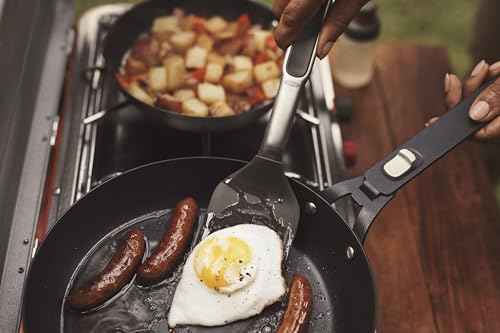Outdoor Pre Seasoned Carbon Steel 8" Frying Pan Skillet