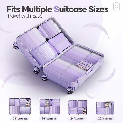 11 Set Compression Packing Cubes Garment Bags for Travel Essentials (11 Count)