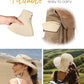 Sun Hats for Women Ponytail Wide Brim Summer Packable Cowboy Hat