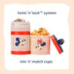Mickey & Friends Snack Containers 3 Stackable Snack Cups Baseball