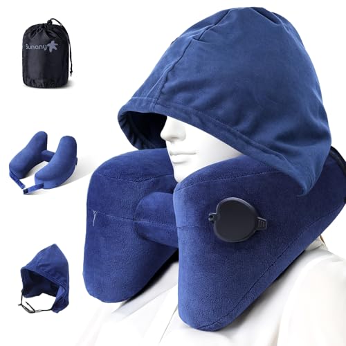 Travel Neck Pillow for Airplane Pillow Comfortably Supports Head
