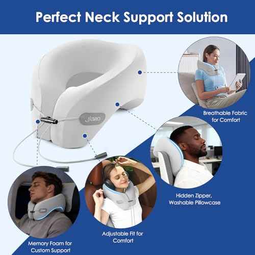 Travel Pillow Memory Foam Neck Support