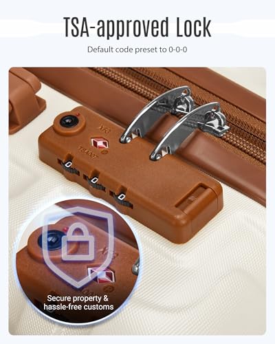 Luggage Sets 3 Pcs Suitcase with Wheels (3 Count)
