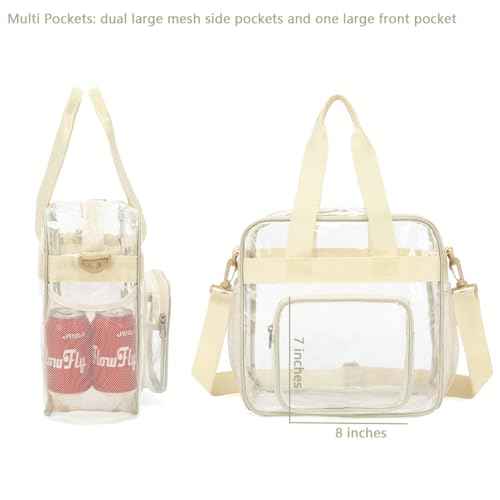 Clear Bag for Stadium Events With Shoulder Strap for Women