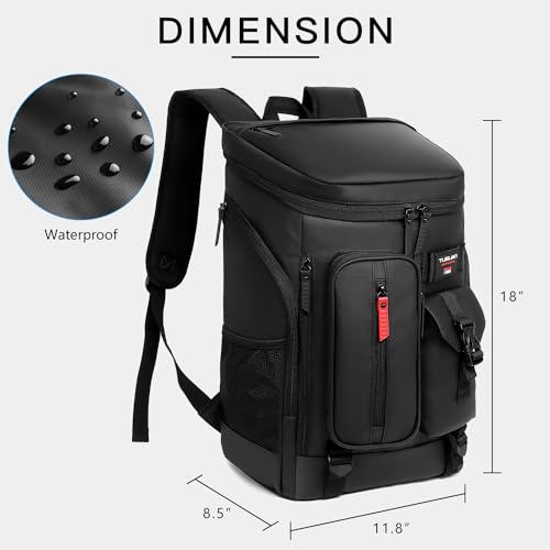 36 Cans Backpack Cooler Insulated Leakproof PU Soft Large Cooler Bag
