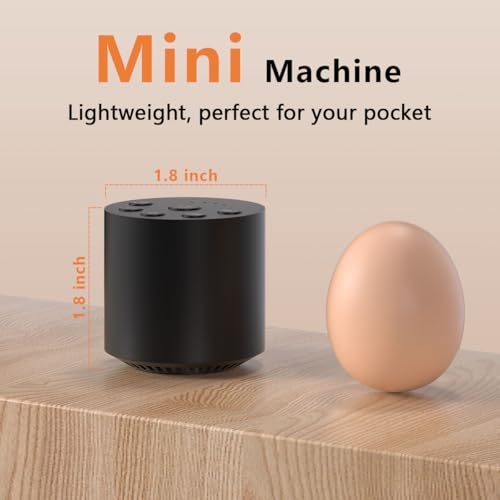Sleep White Noise Portable Sound Machines with 30 Soothing Sounds 32 Levels Volume Compact 4 Timer Options Auto