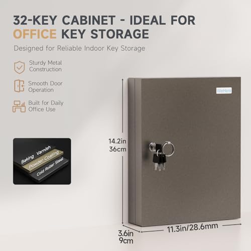 32 Keys Key Lock Box