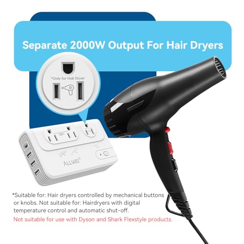 2000W Voltage Converter 220V to 110V European Power Converter