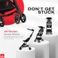 Pockit Air All Terrain Ultra Compact Lightweight Travel Stroller with Breathable Fabric in Velvet Black
