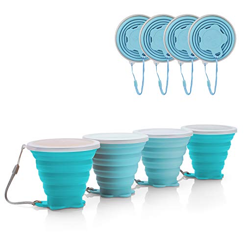 Silicone Collapsible Travel Cup (4 Count)
