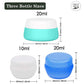 Travel Containers Sets Silicone & PP Cream Jars for Toiletries Empty Lotion Leak (9 Count)