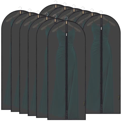 12PK Garment Bags for Hanging Clothes (12 Count)