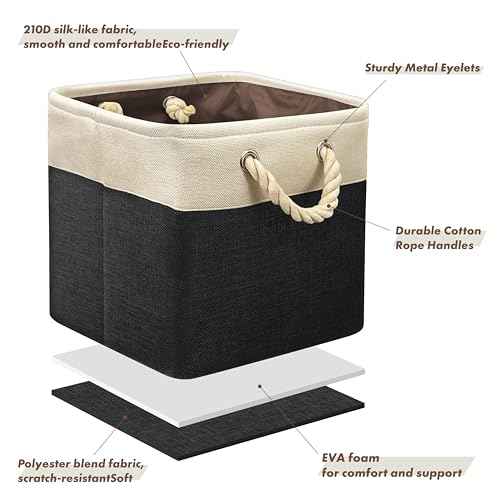 13" x 13" Large Fabric Storage Cubes (3 Count)