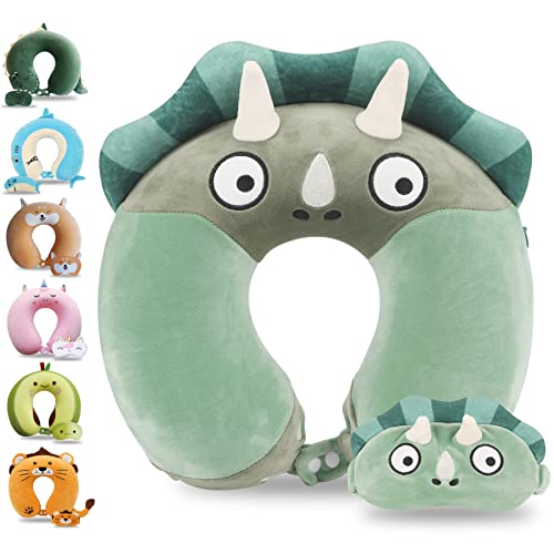 Cartoon Headrest & Neck Pillow for Kids Boys & Girls