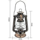 LED Vintage Lantern Metal Hanging Hurricane 12 LED Dimmer Switch Warm White Battery Operated Power Outage Indoor Camping Lighting Outdoor Brooklyn (2 Count)