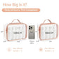 Clear Makeup Bag Travel (2 Count)