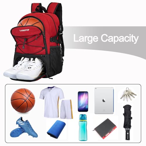 Basketball Backpack with Ball Compartment