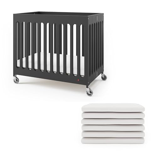 Boutique Folding Hotel Crib and Sheet Bundle