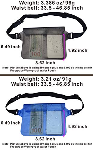 Premium Waterproof Waist Pouches Set (2 Count)