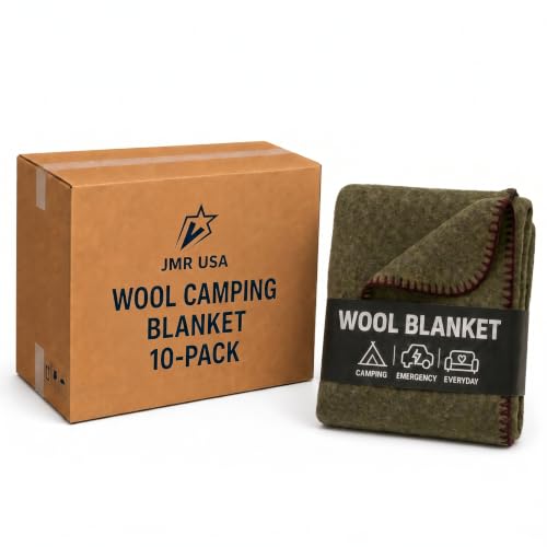 JMR Wool Camping Blanket 10 (10 Count)