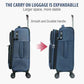 Softside Expandable checked Luggage with Front Business Pockets