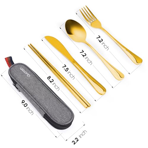 Travel Utensils with Case (5 Count)