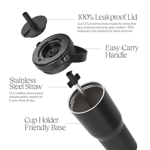Resa 25oz 100% Leakproof Travel Tumbler with Handle & Straw