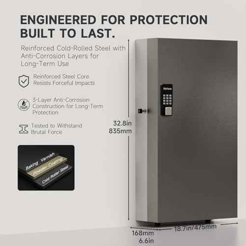 360 Key Lock Box Smart Key Organier Cabinet with Keypad & App for Office