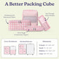 Space Saving Compression Packing Cubes for Kids & Women (4 Count)