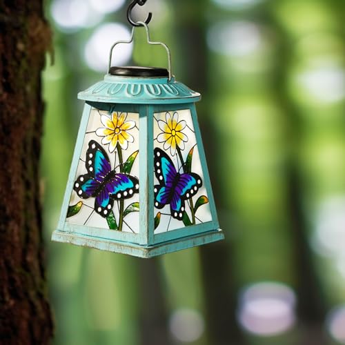 Butterfly Solar Lantern with Shepherd Hook