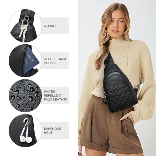 Sling Bag For Women Fanny Pack Faux Leather Small Casual Day