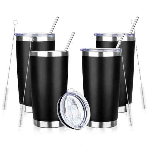 20oz Tumbler with Straw and Brush