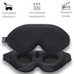 Sleep Mask with Earplugs & Zipper Bag 3D Memory Foam Eye Mask with Nose Support