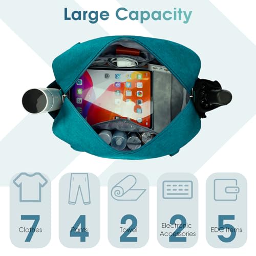 18" Carry on Bag Underseat for Airplane with Wet Pocket Frontier Airlines Personal Item Bag Travel Duffel Bag Small Gym Bag Weekender Overnight for Women and Men