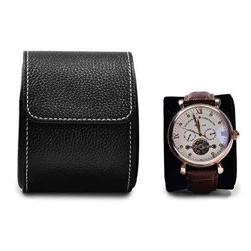 Luxury Leather Watch Storage Box Travel Single Watch Case Jewelry Gift Box for Christmas Anniversary Birthday