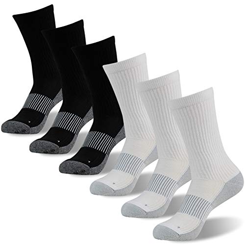 6 Pairs Copper Running Hiking Socks (6 Count)