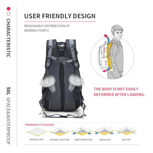 50L Hiking Backpack