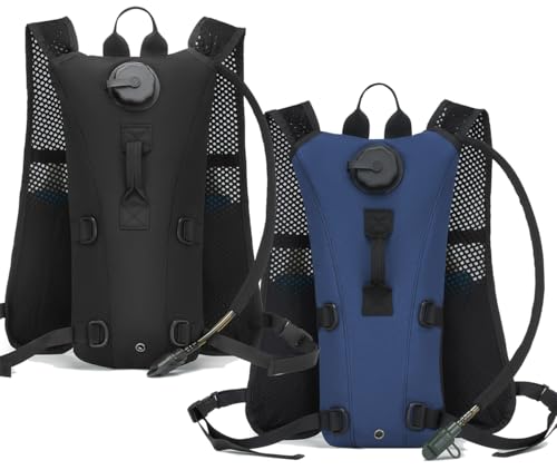 Running Hydration Vest Pack Tactical 3L Water Bladder Backpack Bag for Cycling Marathon Hiking Daypack Men & Women