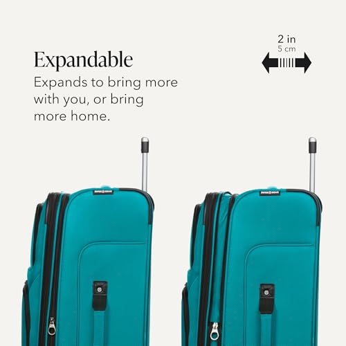 Sion Softside Expandable Spinner Luggage Durable Lightweight Travel Suitcase