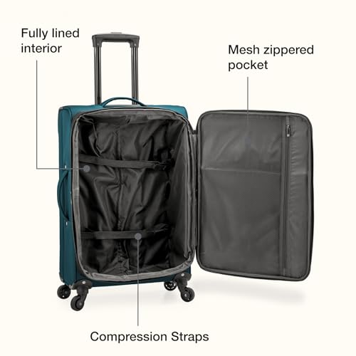Anzio Softside Expandable Luggage with Spinner Wheels