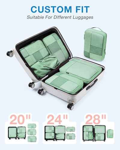 Compression Packing Cubes for Travel (6 Count)