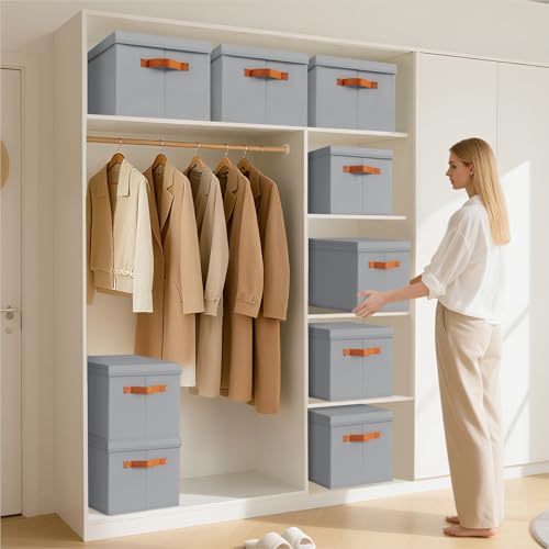 Storage Bins with Lids (8 Count)