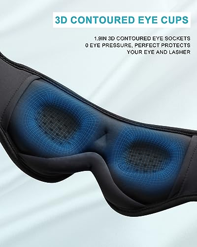Sleep Mask with Bluetooth Headphones
