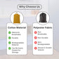 LFH Home Large Premium Cotton Rich Canvas Laundry Bag with Drawstring and Handles Heavy Duty (2 Count)