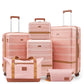 Luggage Sets Suitcase with Spinner Wheels (6 Count)