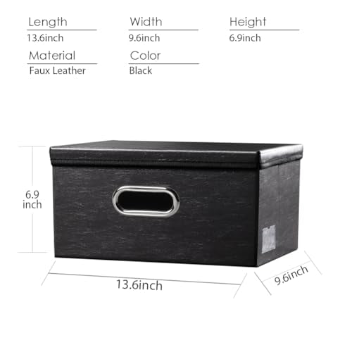 Collapsible Storage Box with Lid [1