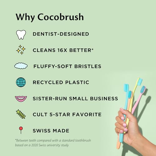 Cocobrush Ultra Soft Toothbrush by Cocolab (4 Count)